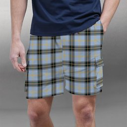 ScotsTee Shop Scottish Bell of the Borders Ancient Tartan Plaid Cargo Shorts for Men