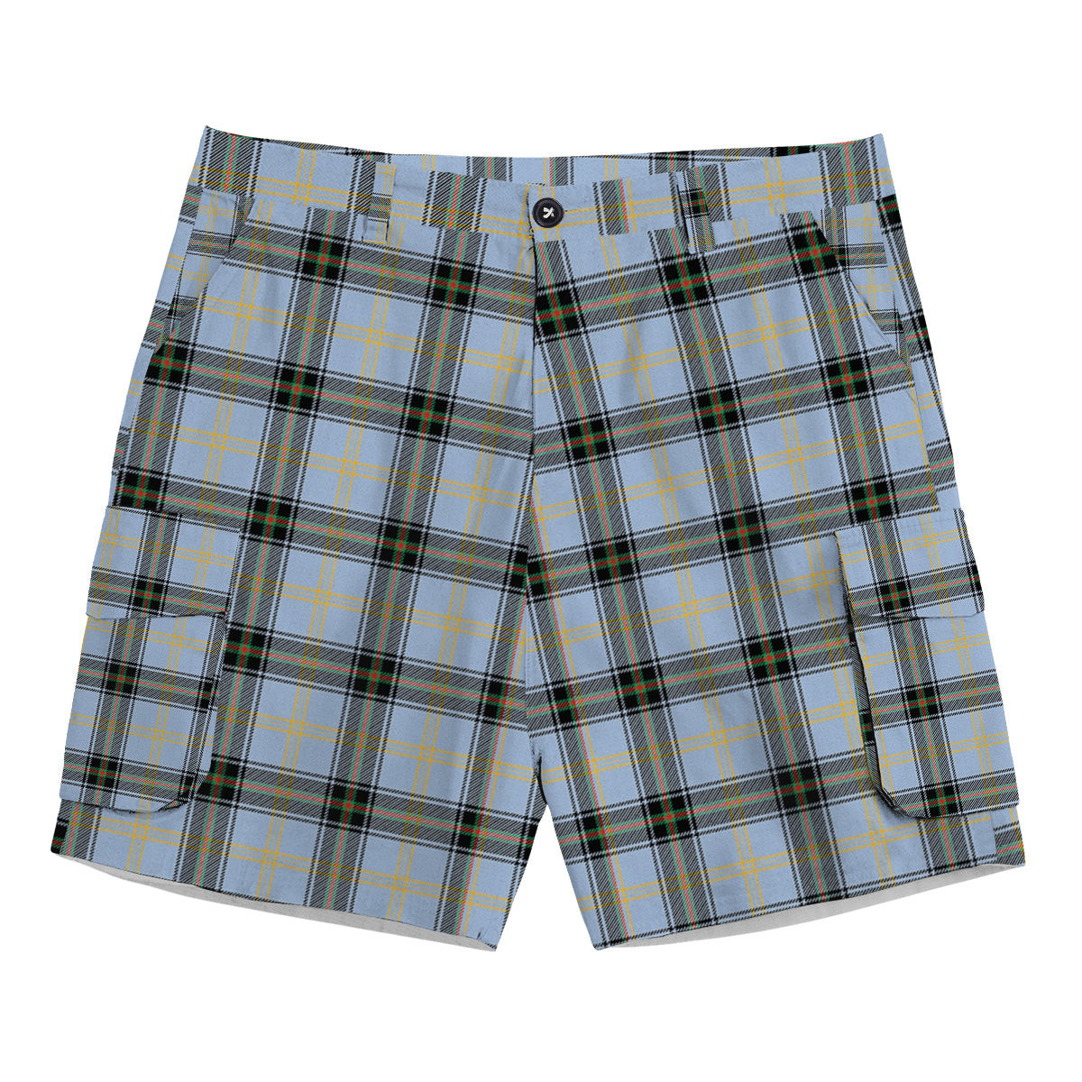 ScotsTee Shop Scottish Bell of the Borders Ancient Tartan Plaid Cargo Shorts for Men