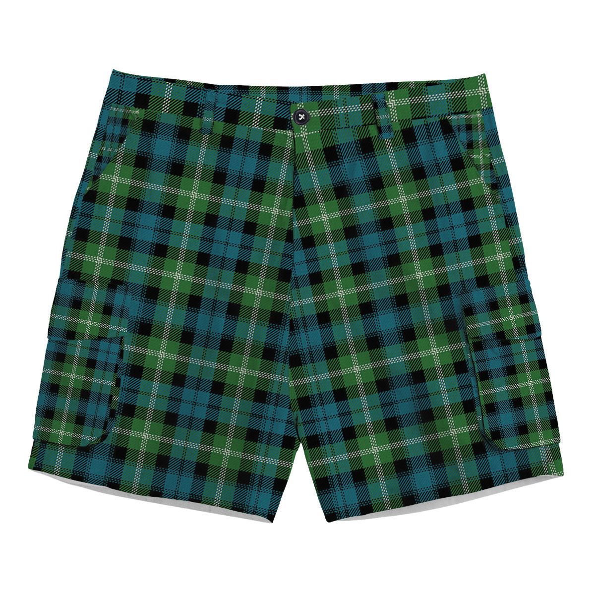 ScotsTee Shop Scottish Baillie of Polkemmet Ancient Tartan Plaid Cargo Shorts for Men