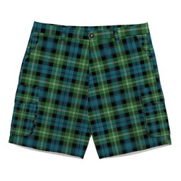 ScotsTee Shop Scottish Baillie of Polkemmet Ancient Tartan Plaid Cargo Shorts for Men