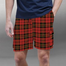 ScotsTee Shop Scottish Brodie Red Ancient Tartan Plaid Cargo Shorts for Men
