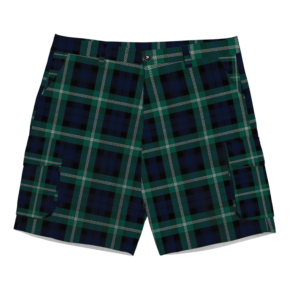 ScotsTee Shop Scottish Baillie of Polkemmet Modern Tartan Plaid Cargo Shorts for Men