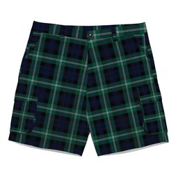 ScotsTee Shop Scottish Baillie of Polkemmet Modern Tartan Plaid Cargo Shorts for Men