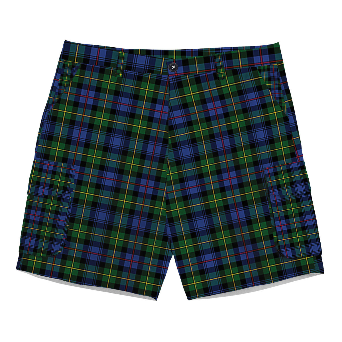 ScotsTee Shop Scottish Baillie Hunting Tartan Plaid Cargo Shorts for Men
