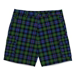 ScotsTee Shop Scottish Baillie Hunting Tartan Plaid Cargo Shorts for Men