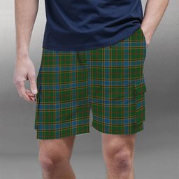ScotsTee Shop Scottish Balfour Hunting Tartan Plaid Cargo Shorts for Men
