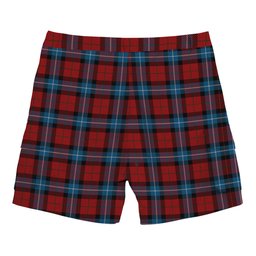 ScotsTee Shop Scottish Baillie of Polkemmet Red Tartan Plaid Cargo Shorts for Men