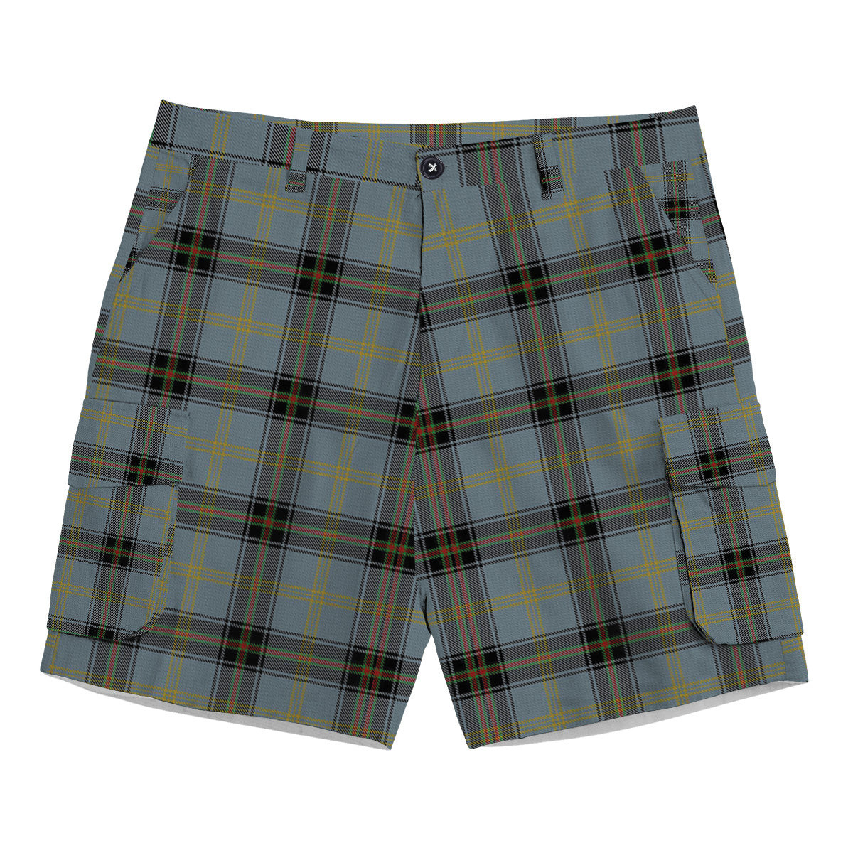 ScotsTee Shop Scottish Bell of the Borders Tartan Plaid Cargo Shorts for Men
