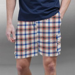 ScotsTee Shop Scottish Boswell Dress Modern Tartan Plaid Cargo Shorts for Men
