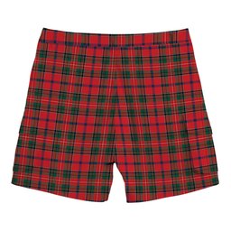 ScotsTee Shop Scottish Brown of Castledean (Broun of Castledean) Modern Tartan Plaid Cargo Shorts for Men