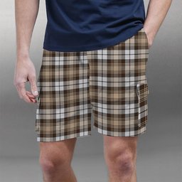ScotsTee Shop Scottish Baillie Dress Modern Clan Tartan Plaid Cargo Shorts for Men