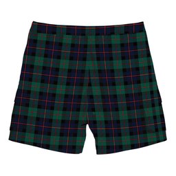 ScotsTee Shop Scottish Black Watch Coarse Kilt Modern Tartan Plaid Cargo Shorts for Men