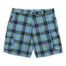 ScotsTee Shop Scottish Bell of the Borders Modern Tartan Plaid Cargo Shorts for Men