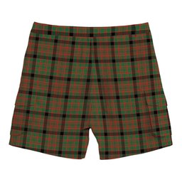 ScotsTee Shop Scottish Bowie Black Ancient Tartan Plaid Cargo Shorts for Men