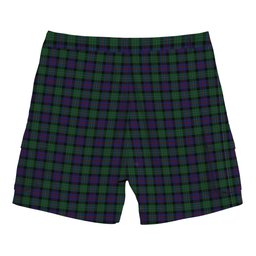ScotsTee Shop Scottish Campbell of Cawdor Tartan Plaid Cargo Shorts for Men
