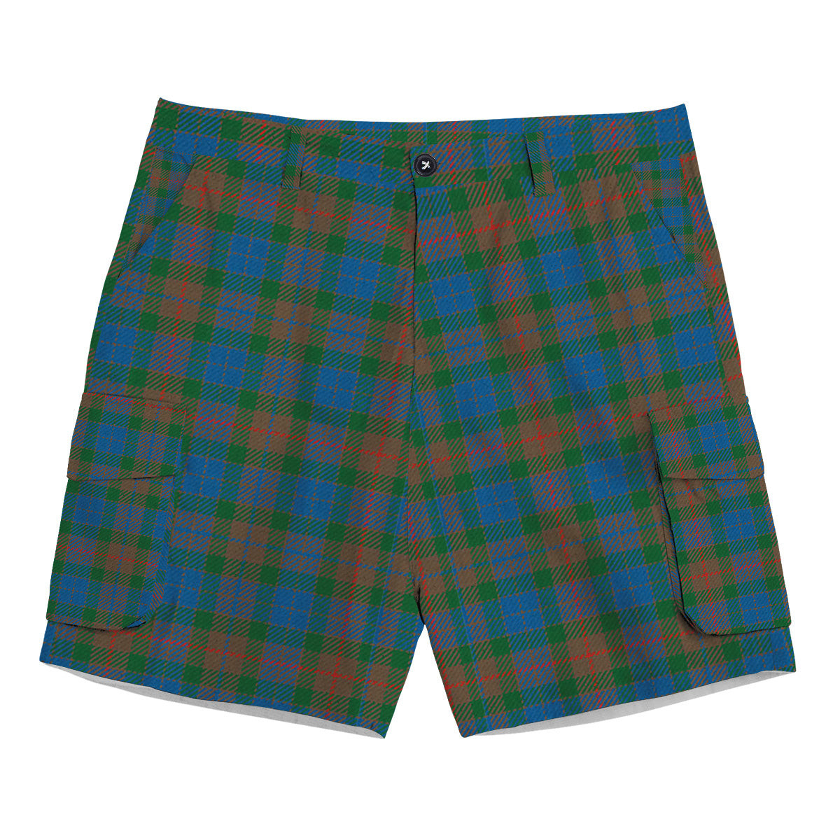 ScotsTee Shop Scottish Buchanan Hunting Ancient Tartan Plaid Cargo Shorts for Men