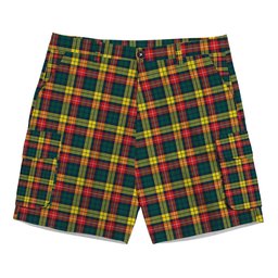 ScotsTee Shop Scottish Buchanan Modern Clan Tartan Plaid Cargo Shorts for Men