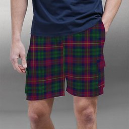 ScotsTee Shop Scottish Cairns of Finavon Tartan Plaid Cargo Shorts for Men