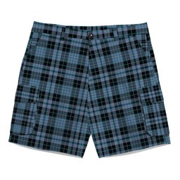 ScotsTee Shop Scottish Clark (Clergy) Ancient Clan Tartan Plaid Cargo Shorts for Men