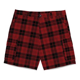 ScotsTee Shop Scottish Campbell of Armaddie Tartan Plaid Cargo Shorts for Men