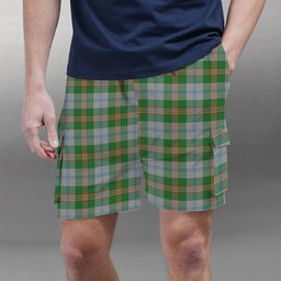 ScotsTee Shop Scottish Cooper Dress Dalgleish 2 Tartan Plaid Cargo Shorts for Men