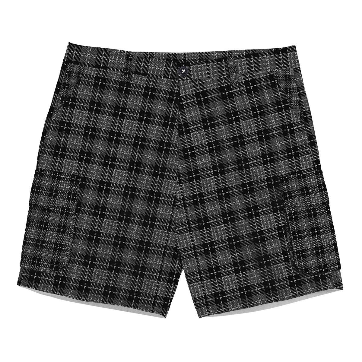 ScotsTee Shop Scottish Clergy Breacan na’n Clearach Tartan Plaid Cargo Shorts for Men