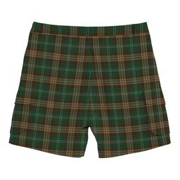 ScotsTee Shop Scottish Corcoran of Sherbrooke Tartan Plaid Cargo Shorts for Men