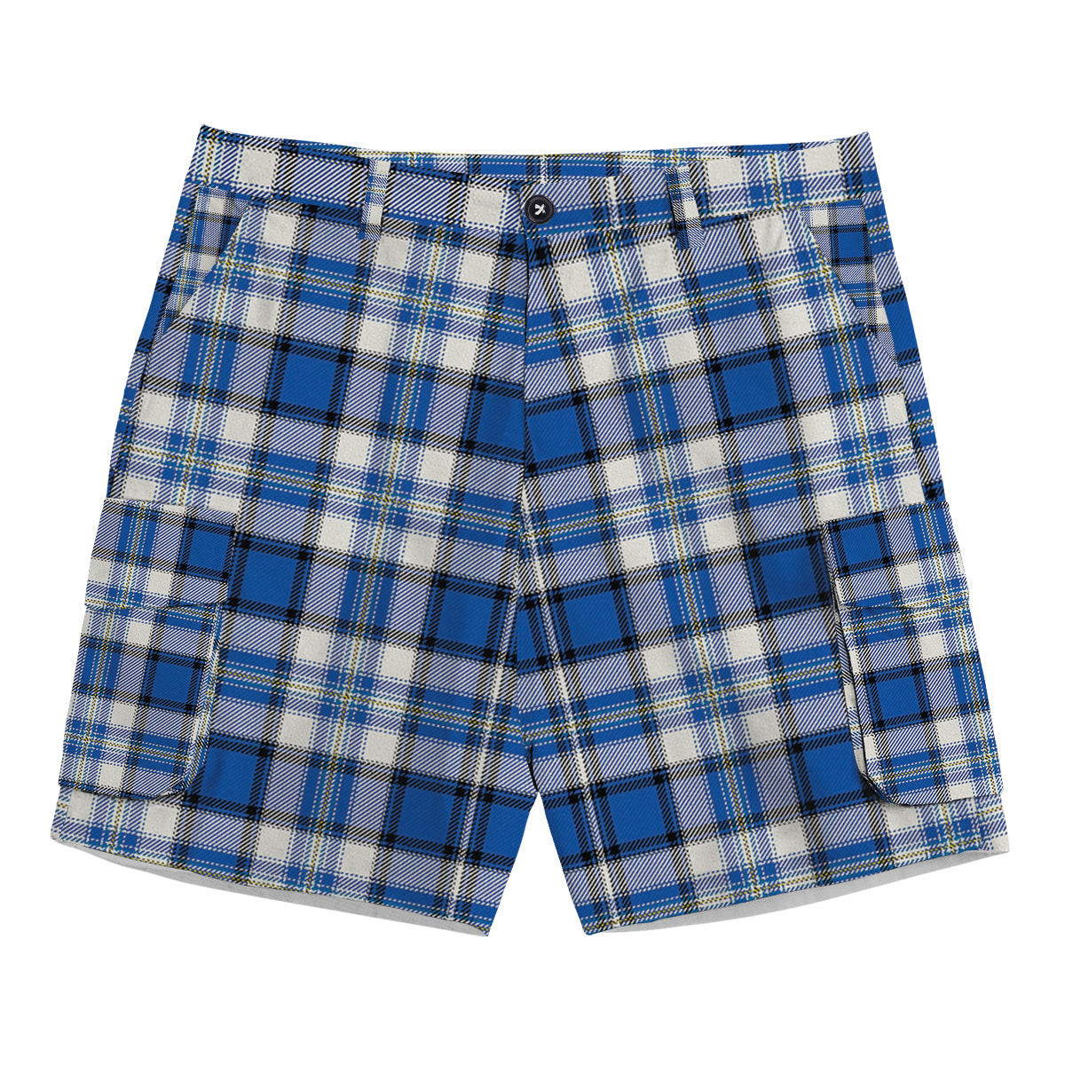ScotsTee Shop Scottish Craig Paisley Modern Tartan Plaid Cargo Shorts for Men