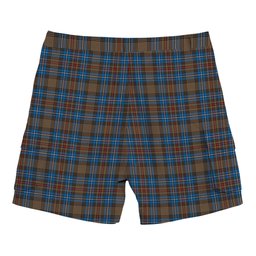 ScotsTee Shop Scottish Cockburn Brown Ancient Tartan Plaid Cargo Shorts for Men