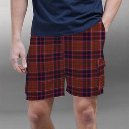 ScotsTee Shop Scottish Cameron of Locheil Original Tartan Plaid Cargo Shorts for Men