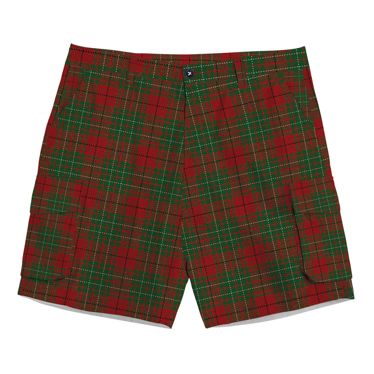 ScotsTee Shop Scottish Cumming 1850 2 Tartan Plaid Cargo Shorts for Men