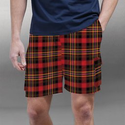 ScotsTee Shop Scottish Colville Modern Tartan Plaid Cargo Shorts for Men