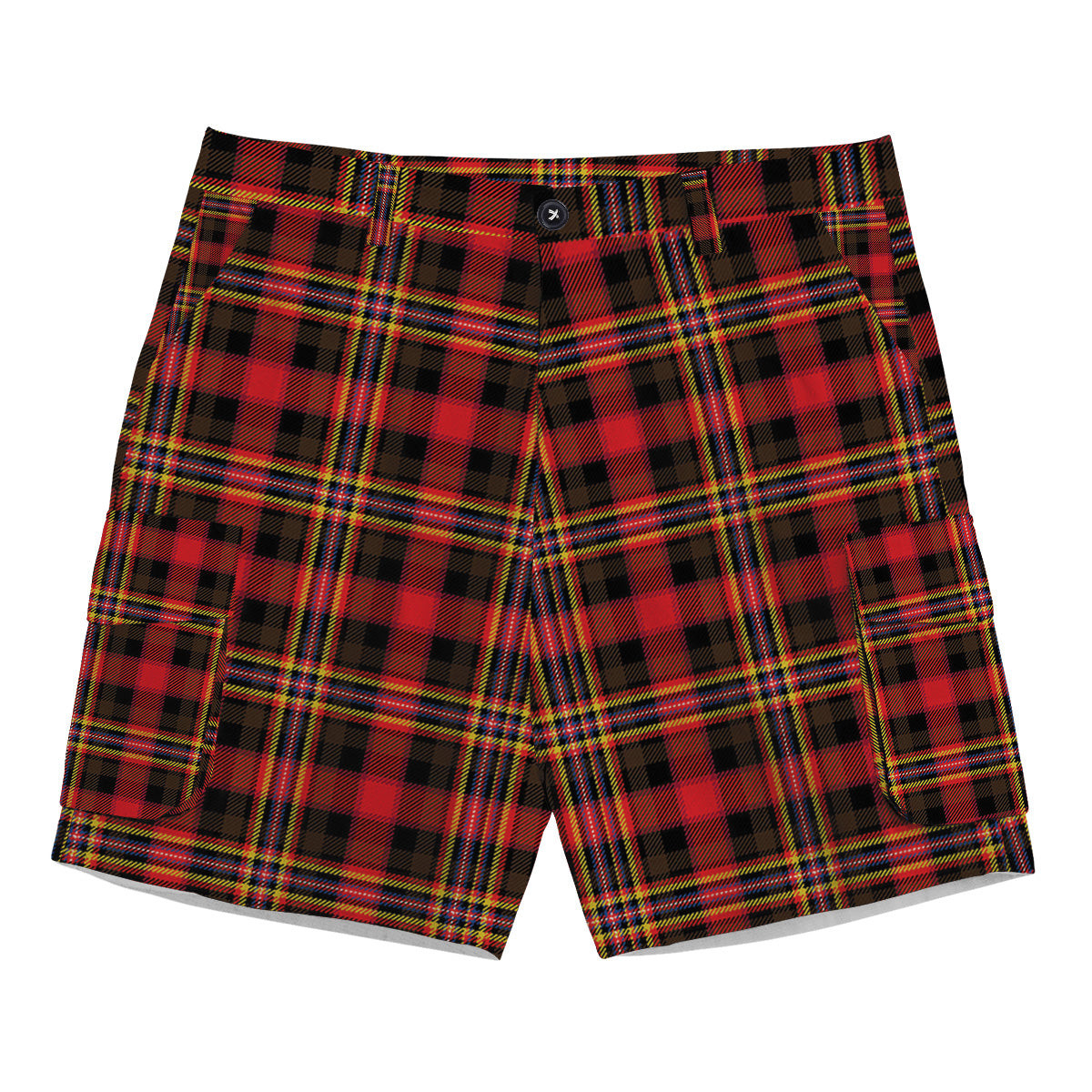 ScotsTee Shop Scottish Colville Modern Tartan Plaid Cargo Shorts for Men