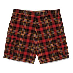 ScotsTee Shop Scottish Colville Modern Tartan Plaid Cargo Shorts for Men