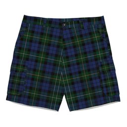 ScotsTee Shop Scottish Campbell of Loudoun Tartan Plaid Cargo Shorts for Men