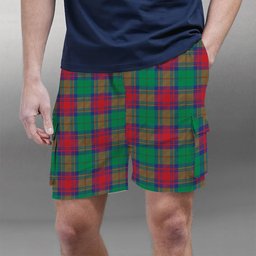 ScotsTee Shop Scottish Cranstoun Dress Modern Tartan Plaid Cargo Shorts for Men