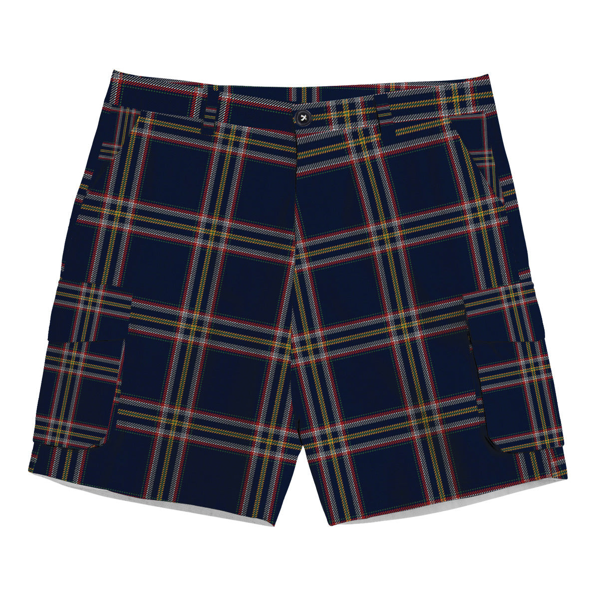 ScotsTee Shop Scottish Crichton Modern Tartan Plaid Cargo Shorts for Men