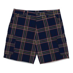 ScotsTee Shop Scottish Crichton Modern Tartan Plaid Cargo Shorts for Men