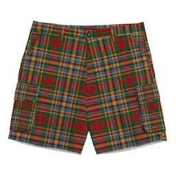 ScotsTee Shop Scottish Chattan Chief of Clan Tartan Plaid Cargo Shorts for Men