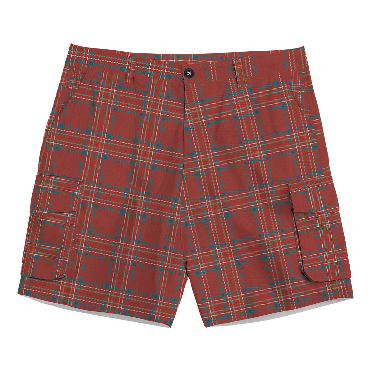 ScotsTee Shop Scottish Burnett Hunting Ancient Tartan Plaid Cargo Shorts for Men
