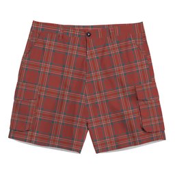 ScotsTee Shop Scottish Burnett Hunting Ancient Tartan Plaid Cargo Shorts for Men