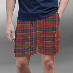 ScotsTee Shop Scottish Cameron of Lochiel Ancient Tartan Plaid Cargo Shorts for Men