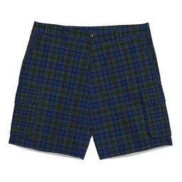 ScotsTee Shop Scottish Cockburn Blue Tartan Plaid Cargo Shorts for Men