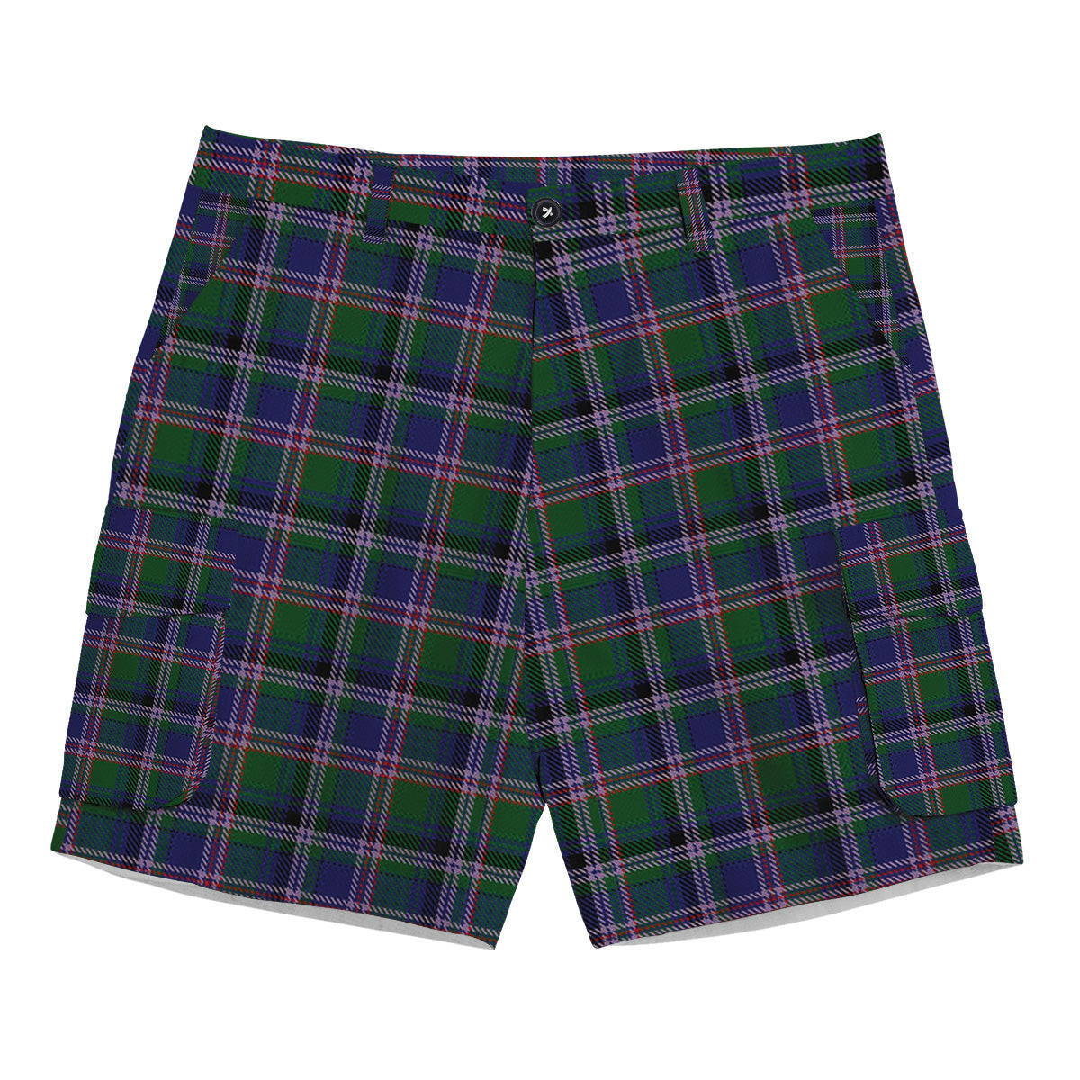 ScotsTee Shop Scottish Couper of Gogar Tartan Plaid Cargo Shorts for Men