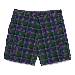 ScotsTee Shop Scottish Couper of Gogar Tartan Plaid Cargo Shorts for Men