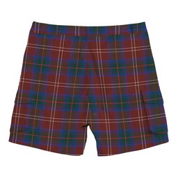 ScotsTee Shop Scottish Chisholm Hunting Modern Tartan Plaid Cargo Shorts for Men