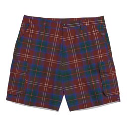ScotsTee Shop Scottish Chisholm Hunting Modern Tartan Plaid Cargo Shorts for Men