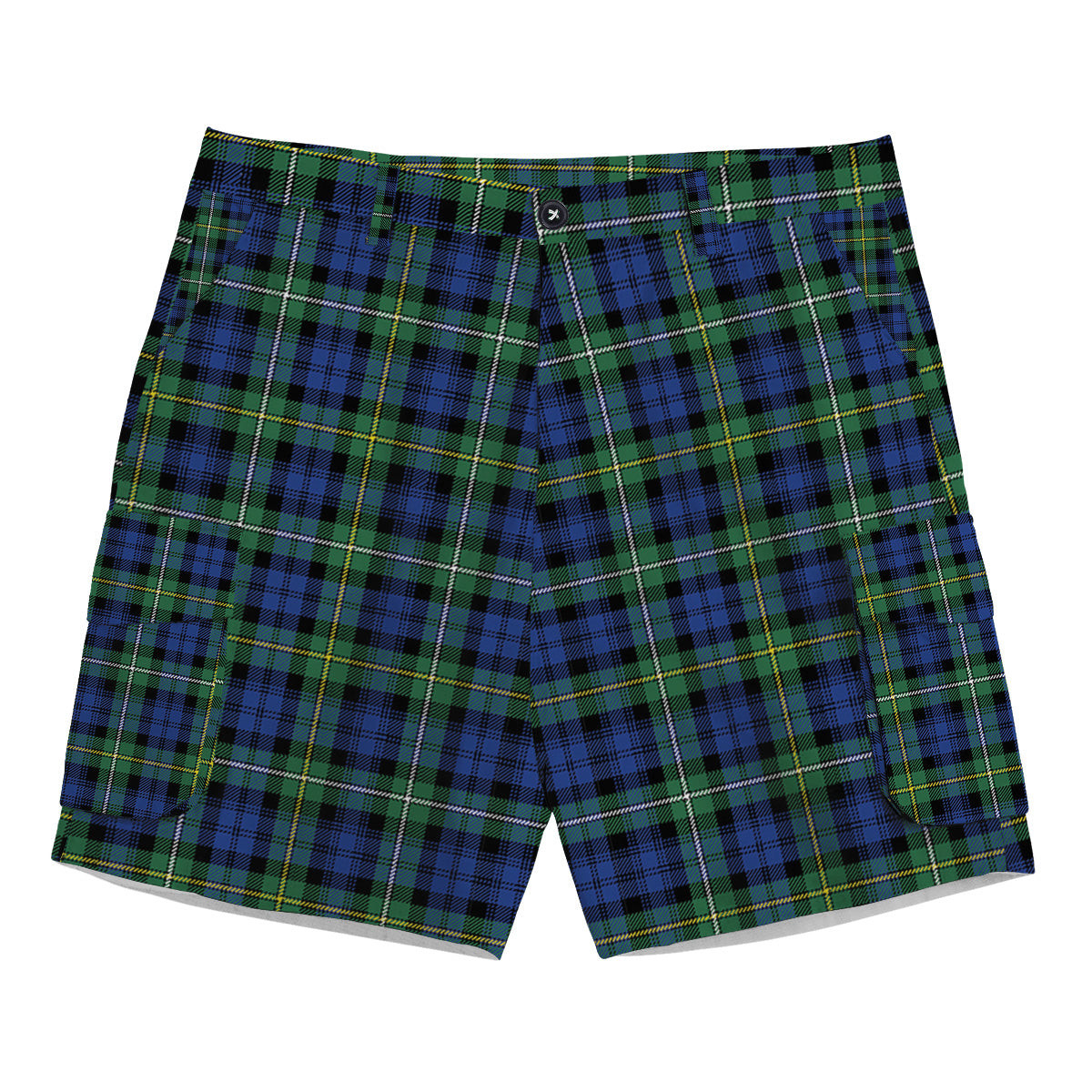 ScotsTee Shop Scottish Campbell of Argyll Ancient 2 Tartan Plaid Cargo Shorts for Men