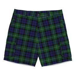 ScotsTee Shop Scottish Campbell of Argyll Smiths Tartan Plaid Cargo Shorts for Men