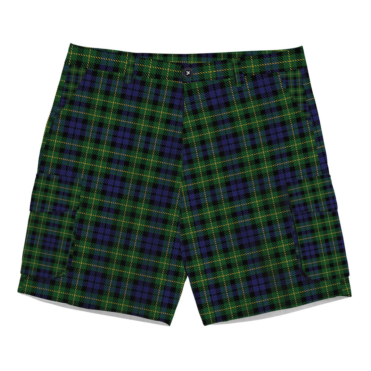 ScotsTee Shop Scottish Campbell of Breadalbane 2 Tartan Plaid Cargo Shorts for Men